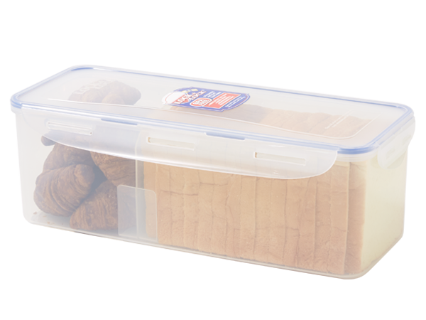 LockandLock Rectangular Food Container with Locking Lid and Divider,  91-Ounce, 11.2-Cup