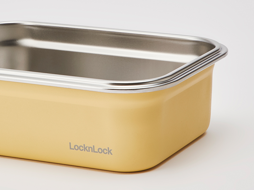Lock & Lock Hello Bebe Stainless Steel Containers Tableware Set 5PCS LBB482S4 