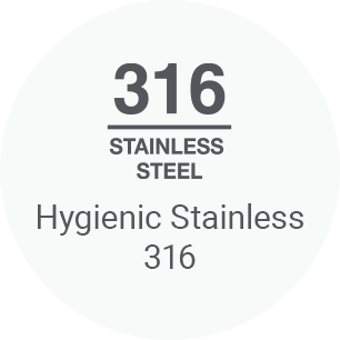 Hygienic stainless 316