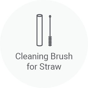 Cleaning brush for straw
