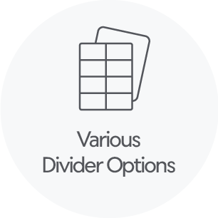 Various Divider Options